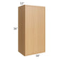 RTA Portland Sand 18" x 36" Wall Cabinet