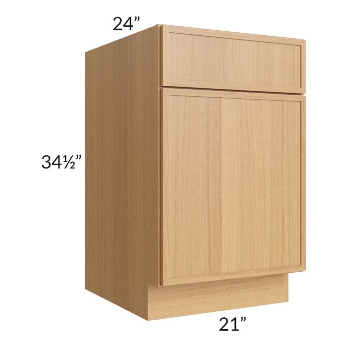 RTA Portland Sand 21" Base Cabinet with 2 Decorative End Panels