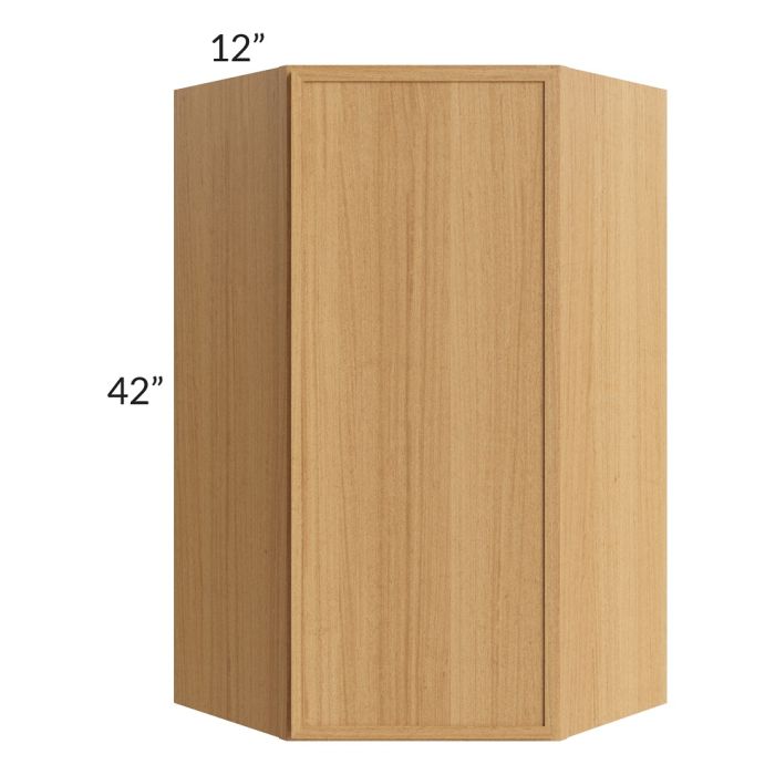 RTA Portland Sand 24" x 42" Wall Diagonal Corner Cabinet