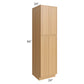 RTA Portland Sand 24" x 90" Wall Pantry with 3 Roll Out Trays