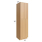 RTA Portland Sand 24" x 96" Wall Pantry with 1 Decorative End Panel and 4 Roll Out Trays