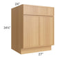 RTA Portland Sand 27" Base Cabinet with 1 Roll Out Tray