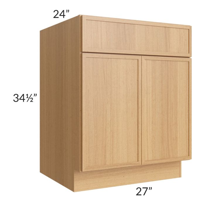 RTA Portland Sand 27" Base Cabinet with 1 Roll Out Tray