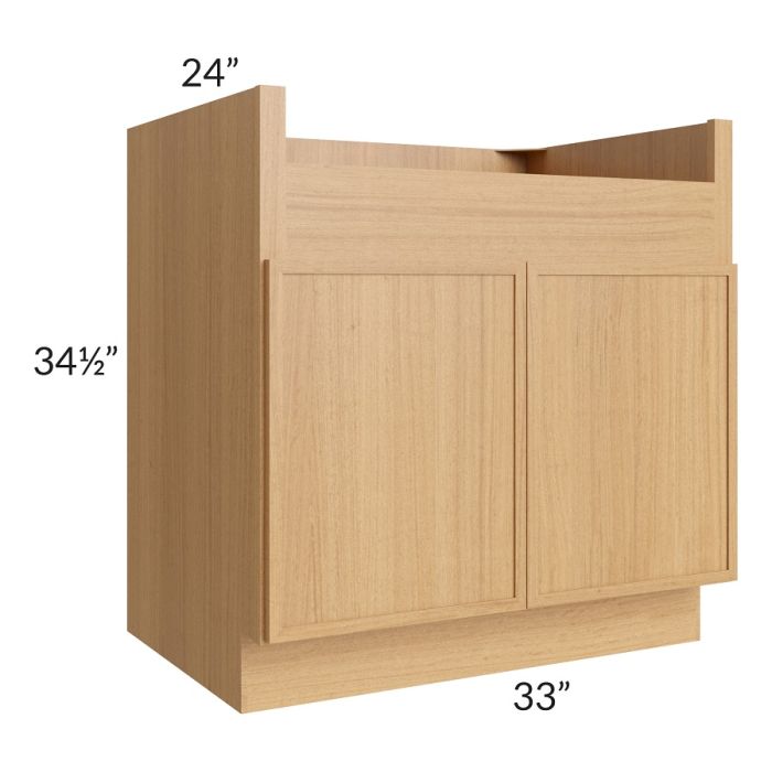 RTA Portland Sand 33" Farm Sink Base Cabinet