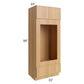 RTA Portland Sand 33" x 84" Double Oven or Oven/Microwave Cabinet with 2 Decorative Panels