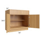 RTA Portland Sand 36" Base Cabinet with 2 Roll Out Trays and 2 Decorative End Panels