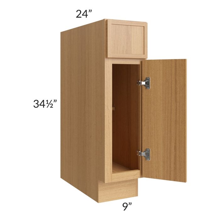 RTA Portland Sand 9" Base Cabinet with 1 Decorative End Panel
