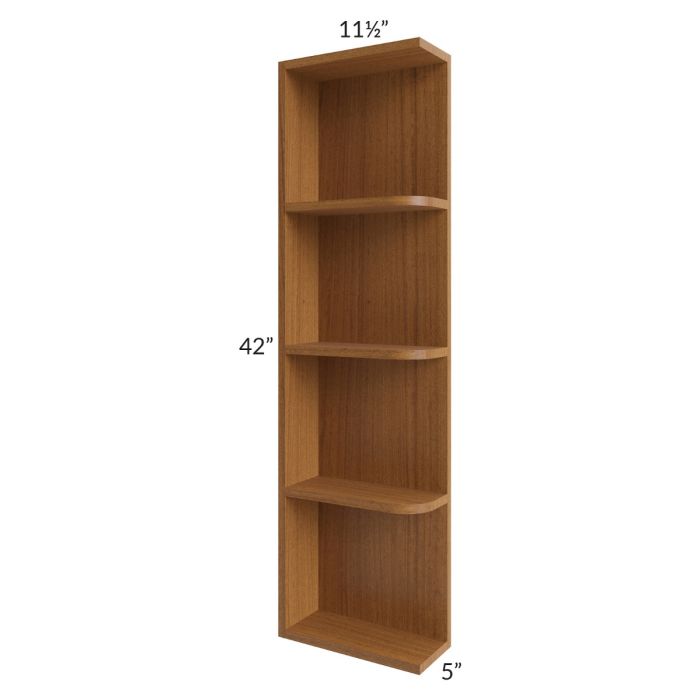 RTA Portland Walnut 05" x 42" Wall End Shelf Cabinet – Kitchen Oasis