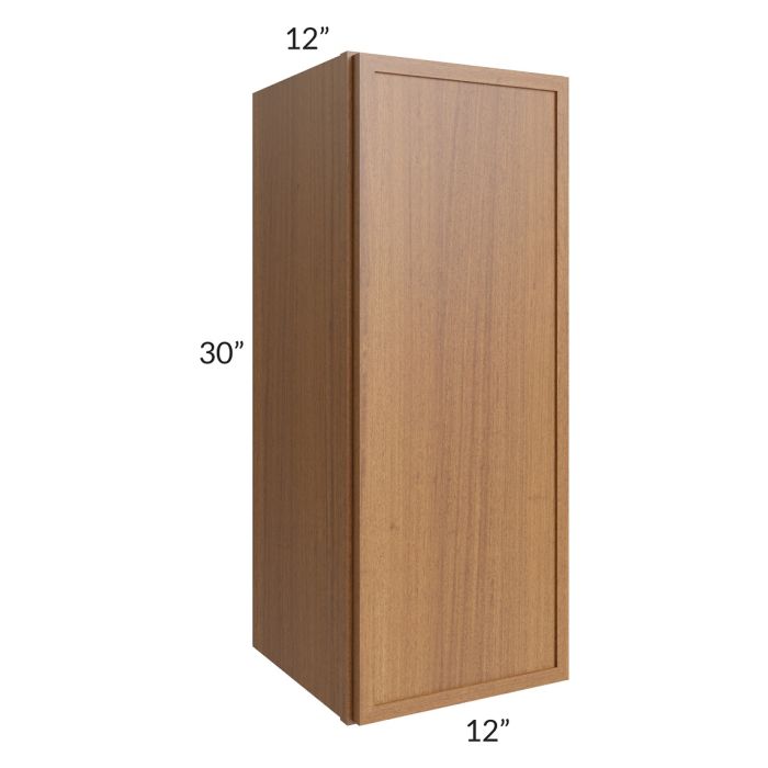 RTA Portland Walnut 12" x 30" Wall Cabinet with 2 Decorative End Panels