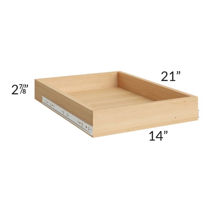 RTA Portland Walnut 18" Roll Out Tray with a Dovetailed Drawer Box