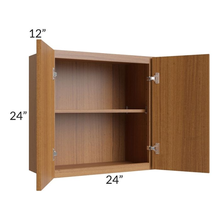 RTA Portland Walnut 24" x 24" Wall Cabinet