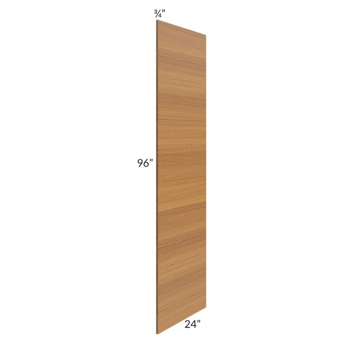 RTA Portland Walnut 24" x 96" Refrigerator End Panel - Cut in Half