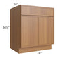 RTA Portland Walnut 30" Base Cabinet with 1 Roll Out Tray