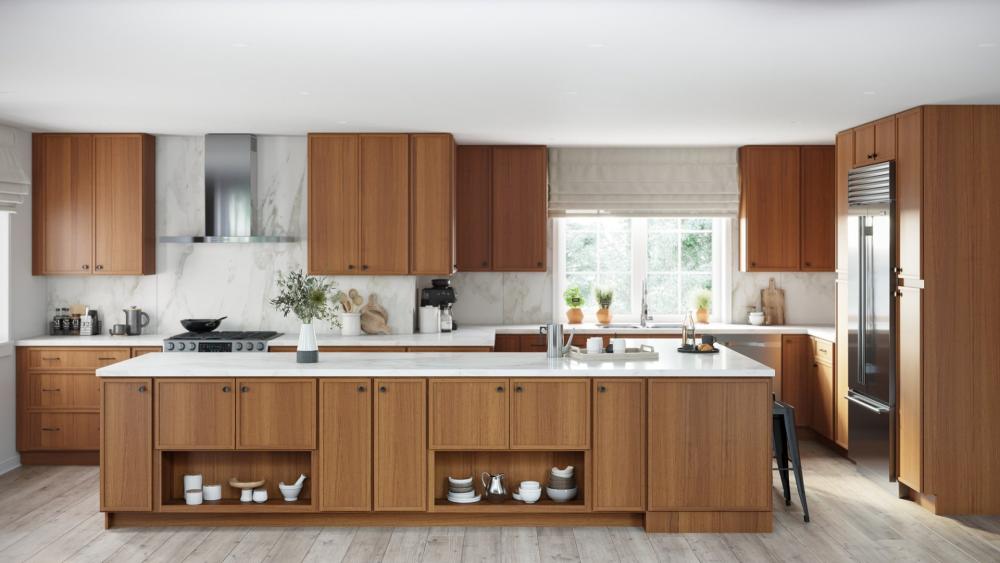 RTA Portland Walnut 30" x 15" Wall Cabinet