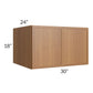 RTA Portland Walnut 30" x 18" x 24" Wall Cabinet