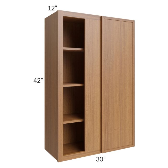 RTA Portland Walnut 30" x 42" Blind Wall Cabinet