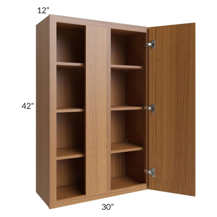 RTA Portland Walnut 30" x 42" Blind Wall Cabinet