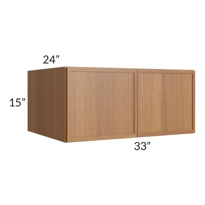 RTA Portland Walnut 33" x 15" x 24" Wall Cabinet