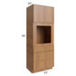 RTA Portland Walnut 33" x 90" Oven Cabinet