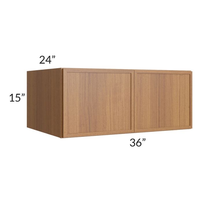RTA Portland Walnut 36" x 15" x 24" Wall Cabinet