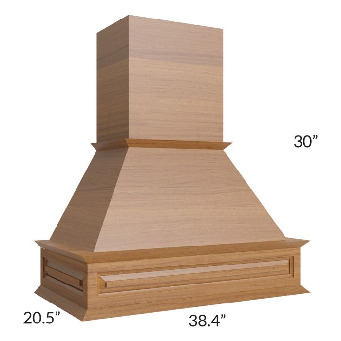 RTA Portland Walnut Wood Range Hood