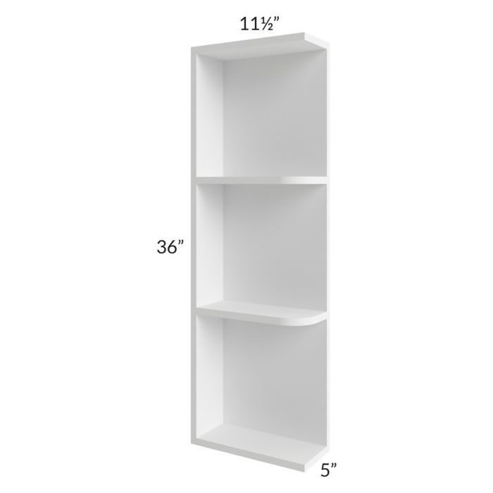 RTA Portland White 05" x 36" Wall End Shelf Cabinet