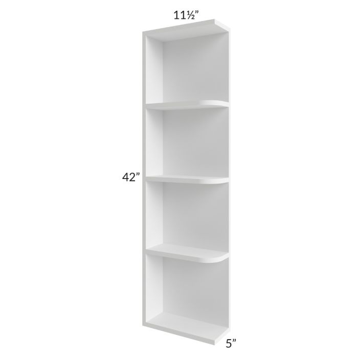 RTA Portland White 05" x 42" Wall End Shelf Cabinet