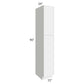 RTA Portland White 15" x 90" Wall Pantry Cabinet with 3 Roll Out Trays