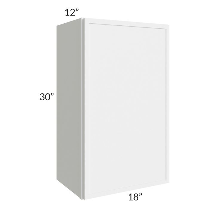 RTA Portland White 18" x 30" Wall Cabinet with 2 Decorative End Panels