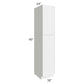RTA Portland White 18" x 90" Wall Pantry Cabinet with 1 Roll Out Tray