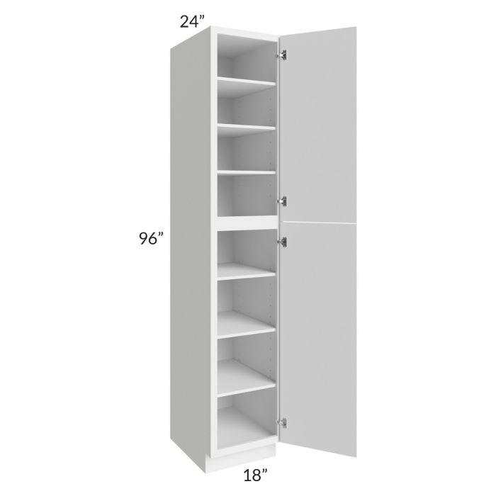RTA Portland White 18" x 96" Wall Pantry Cabinet