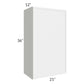 RTA Portland White 21" x 36" Wall Cabinet