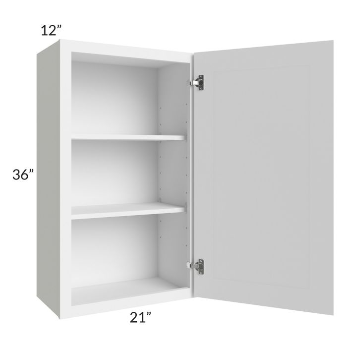 RTA Portland White 21" x 36" Wall Cabinet