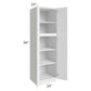 RTA Portland White 24" x 84" Wall Pantry Cabinet with 2 Decorative Panels and 1 Roll Out Tray