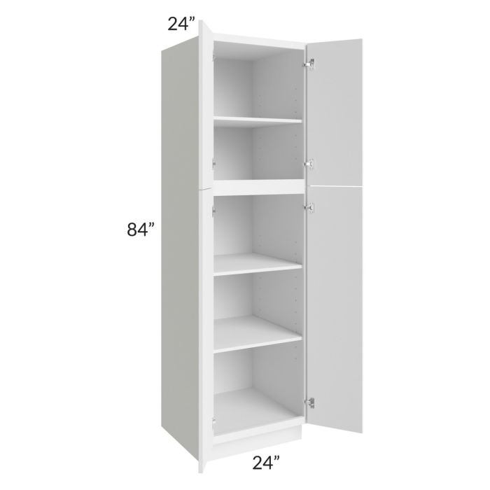 RTA Portland White 24" x 84" Wall Pantry Cabinet
