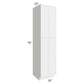 RTA Portland White 24" x 96" Wall Pantry Cabinet