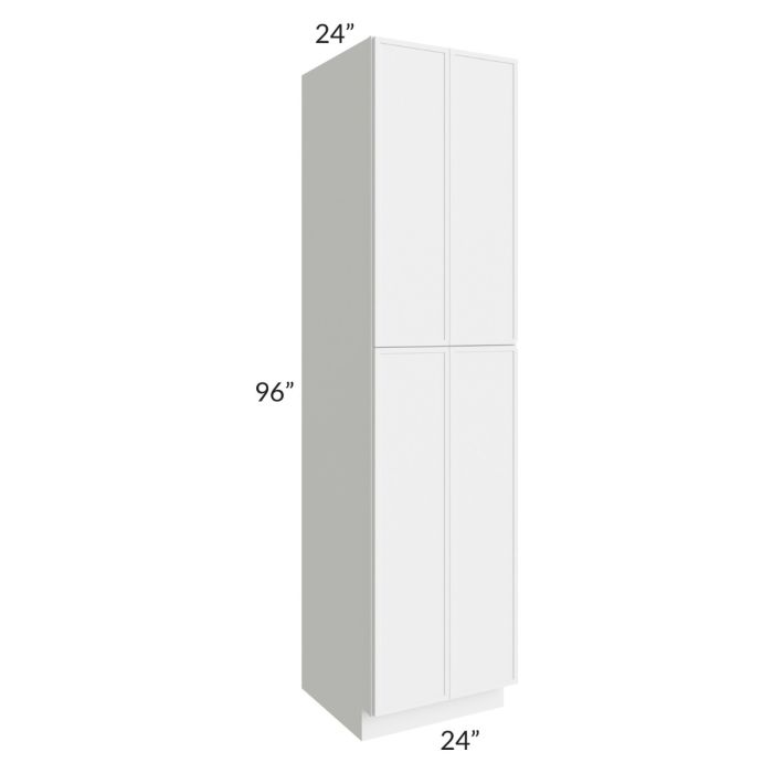 RTA Portland White 24" x 96" Wall Pantry Cabinet