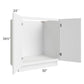 RTA Portland White 30" Full Height Door Base Cabinet