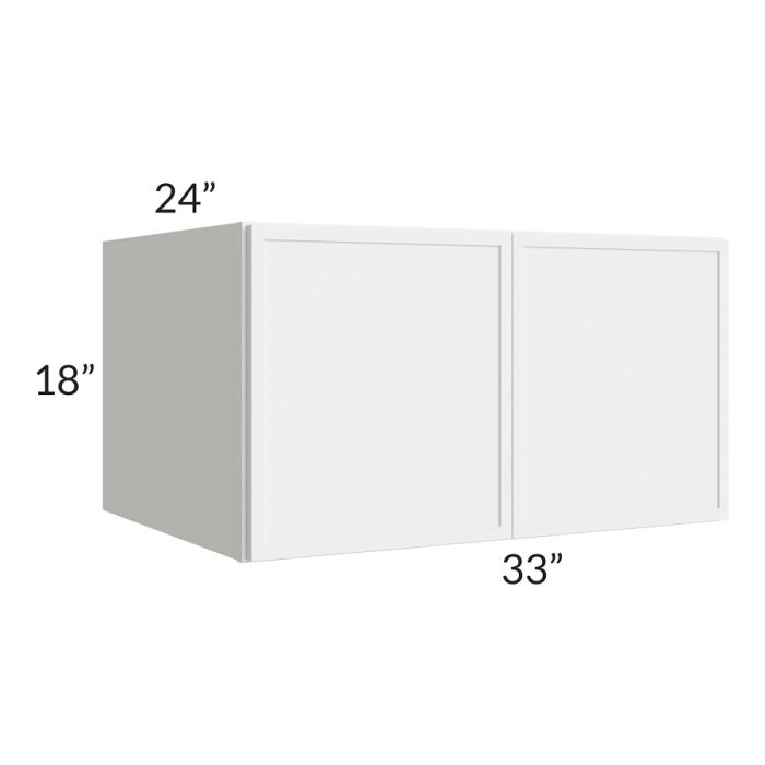 RTA Portland White 33" x 18" x 24" Wall Cabinet