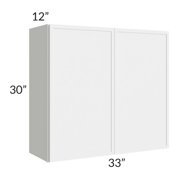 RTA Portland White 33" x 30" Wall Cabinet