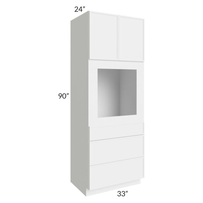 RTA Portland White 33" x 90" Oven Cabinet