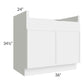 RTA Portland White 36" Farm Sink Base Cabinet