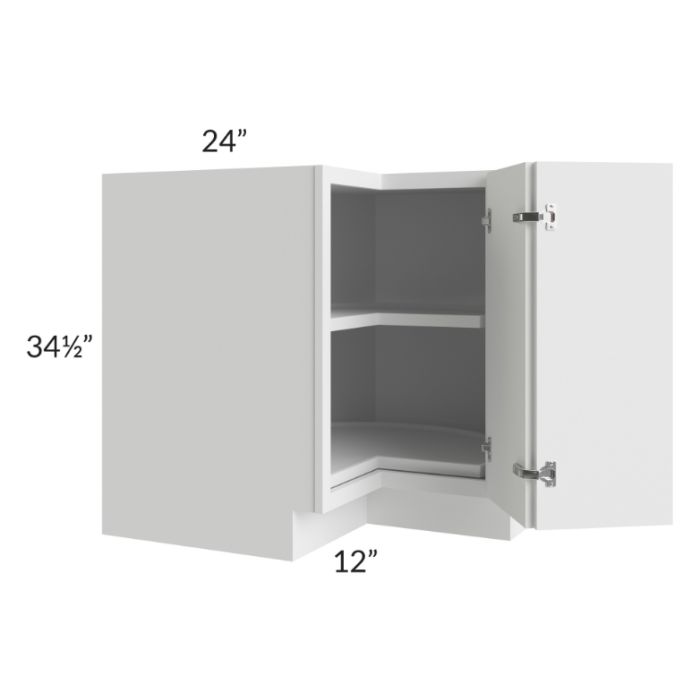 RTA Portland White 36" Lazy Susan Base Cabinet