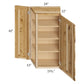 RTA Prairie Shaker 24" x 42" Wall End Angle Cabinet