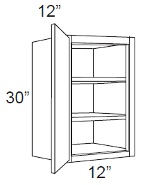 RTA Providence Cream Glaze 12" x 30" Wall Cabinet