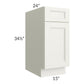 RTA Providence Cream Glaze 15" Base Cabinet with 2 Roll Out Trays