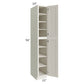 RTA Providence Cream Glaze 15" x 96" Wall Pantry with 3 Roll Out Trays