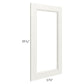 RTA Providence Cream Glaze 18" x 36" Glass Door Only with Glass Included
