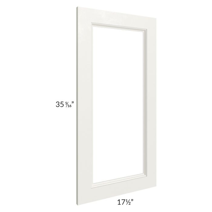 RTA Providence Cream Glaze 18" x 36" Glass Door Only with Glass Included