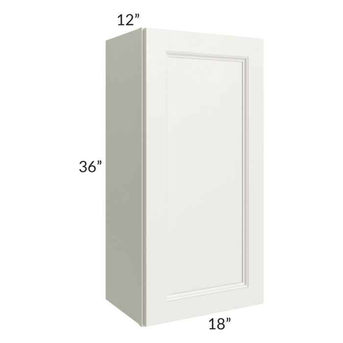 RTA Providence Cream Glaze 18" x 36" Wall Cabinet with 1 Decorative End Panel